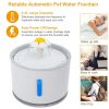 2.4L Automatic Dog Cat Water Fountain Electric LED Pet Flower Water Dispenser Ultra Silent Health Cat Waterer Auto Off Level Window