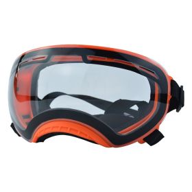 UV Protection Pet Windproof Goggles (Option: Orange Frame Transparent)