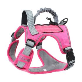 Outdoor Training Explosion-proof Bra Hand Holding Rope (Option: Pink-S)