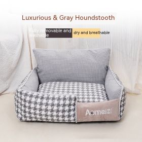 Removable And Washable Pet Bed Four Seasons Universal (Option: Grey-Pet Nest Only-XL)