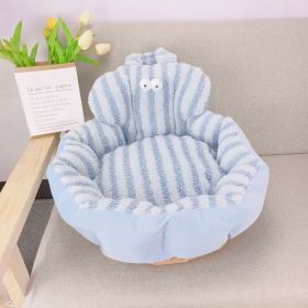 Personalized Big Eyes Round Sofa Nest (Option: Big Eyes Blue-Diameter 48cm)