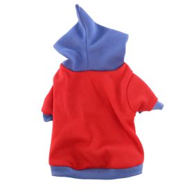 Pet Clothes Dog Fleece Padded Coat Hooded Sweater (Option: Red-M)