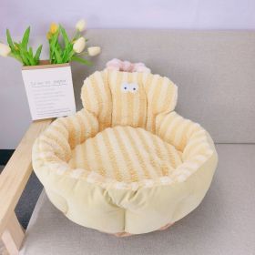 Personalized Big Eyes Round Sofa Nest (Option: Big Eyes Yellow-Diameter 60cm)