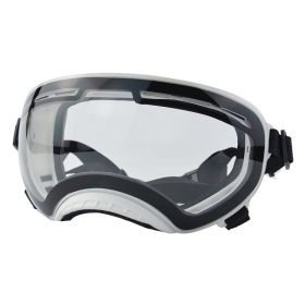 UV Protection Pet Windproof Goggles (Option: White Frame Transparent)