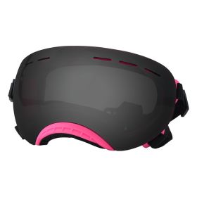 UV Protection Pet Windproof Goggles (Option: Pink Frame Gray Sheet)