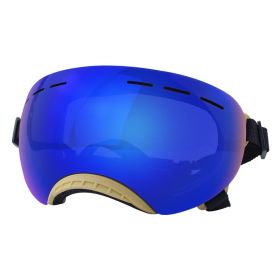 UV Protection Pet Windproof Goggles (Option: Khaki Frame Blue Lens)