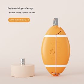 New pet nail clippers, dog nail clippers, cat nail clippers, LED electric nail sharpeners, wholesale of pet products (Specifications: individual, colour: Rugby Nail Clips - Honey Orange)