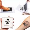 Pet Handprint And Footprint Kit For Dog & Cat; Dog Paw Print Pad Kit; Clean Touch Ink Pad For Pets; 3.7*2.2in