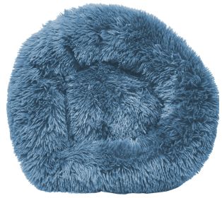 Pet Life 'Nestler' High-Grade Plush and Soft Rounded Dog Bed (Color: Blue, Size: large)