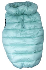 Pet Life 'Pursuit' Quilted Ultra-Plush Thermal Dog Jacket (Color: Aqua, Size: small)