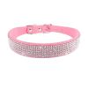 Dog Collar Crystal Glitter Rhinestone Pet Collars Zinc Alloy Buckle Collar For Small Medium Dogs Cats Chihuahua Pug Dog Collar