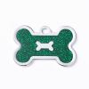 Metal Pet ID Tags With Pink Bone Shape For Dogs