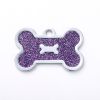 Metal Pet ID Tags With Pink Bone Shape For Dogs