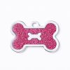 Metal Pet ID Tags With Pink Bone Shape For Dogs