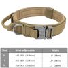 Tactical Pet Collar; Dog Collar With Handle; Military Heavy Duty Dog Collars For Medium Large Dogs