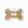 Metal Pet ID Tags With Pink Bone Shape For Dogs