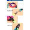 1 Set Nylon Rainbow Pet Dog Collar Harness Leash Soft Walking Harness Lead Colorful and Durable Traction Rope 120cm