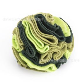 Pet Sniffing Pad Upgraded Version Dog Sniffing Snack Ball (Option: Forest Green-15cm)