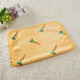 Dog Kennel Coral Fleece Blanket (Option: Carrot-80x 100cm)