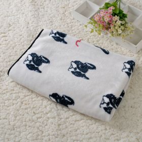 Dog Kennel Coral Fleece Blanket (Option: Jarre Aero Bull Beige-150x200cm)